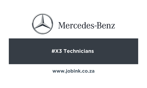 Mercedes-Benz The Glen: X3 Technicians Vacancies