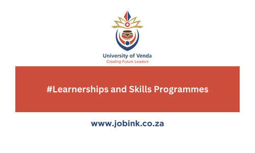 University of Venda Learnerships and Skills Programmes 2024