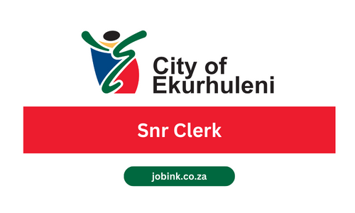 City of Ekurhuleni: Snr Clerk Clinics (Apply with Grade 12)